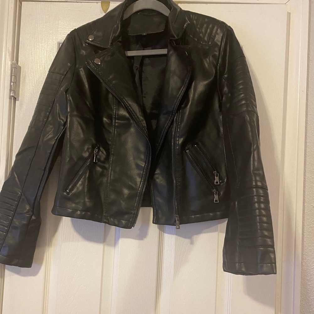 Moto biker jacket Xl faux leather